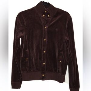 Ralph Lauren chocolate brown velour jacket